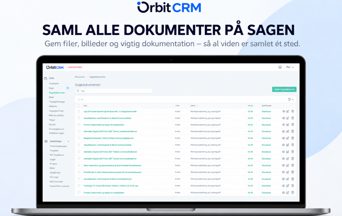 OrbitCRM_sagsdokumenter